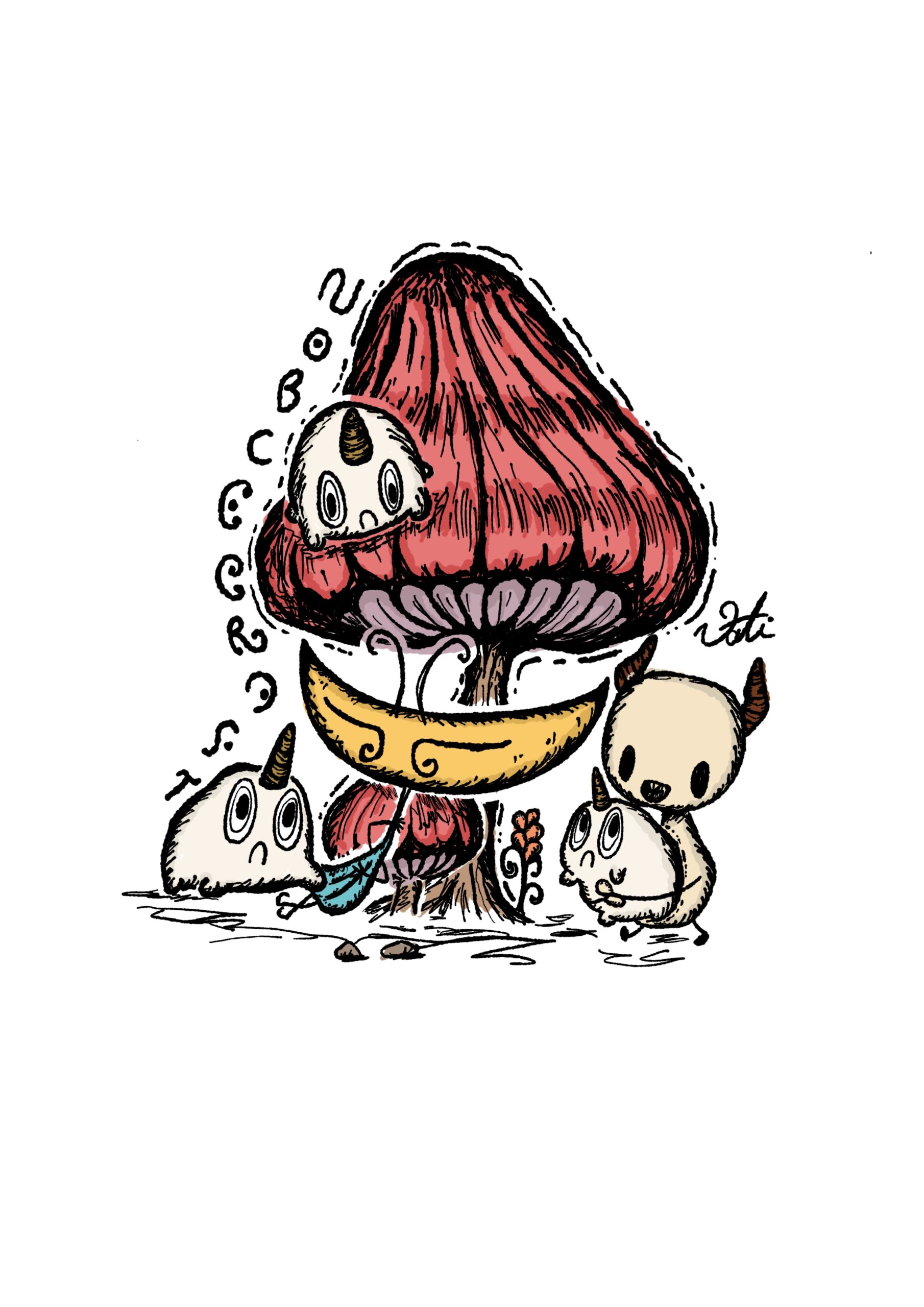 キャッチ横のイラスト
